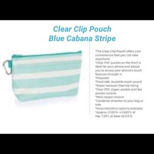 Thirty One Clear Clip Pouch